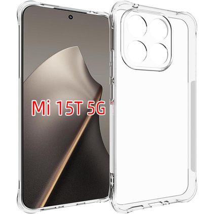 Mobigear Cushion Coque Xiaomi 15T Coque arrière en TPU Souple - Noir