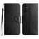 Mobigear Flowers Housse Samsung Galaxy A56 Etui Porte-Monnaie - Noir