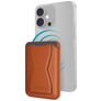 Mobilize Magnet - Porte Cartes en - 2 Cartes - Compatible MagSafe - Marron