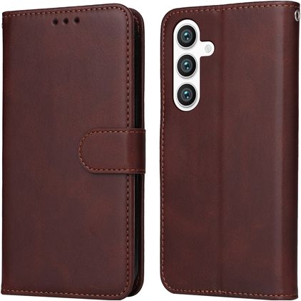 Mobigear Wallet Housse Samsung Galaxy S24 Etui Porte-Monnaie - Marron