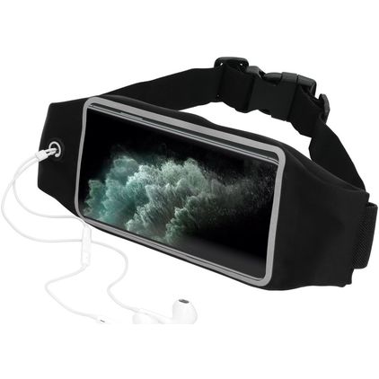 Mobiparts Comfort Fit Belt Brassard Téléphone iPhone 11 Pro Max Ceinture Coque de Sport en Neoprène - Noir