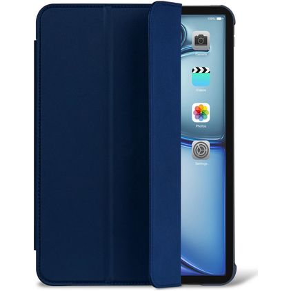 Decoded Textured Slim Coque iPad Air 5 (2022) Etui en Silicone Souple - Navy Peony