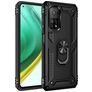Mobigear Armor Ring Xiaomi Mi 10T Plastique rigide Coque arrière Antichoc avec bague de maintien - Noir
