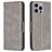 Mobigear Excellent iPhone 15 Pro Max Étui Portefeuille - Gris