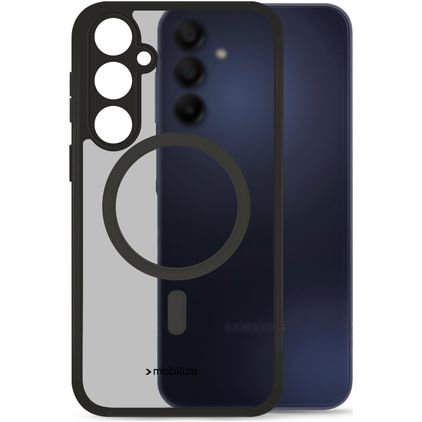 Mobilize Hybrid Samsung Galaxy A15 MagSafe Plastique rigide Coque arrière Antichoc - Noir