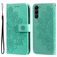 Mobigear Flowers Housse Samsung Galaxy S23 Etui Porte-Monnaie - Vert