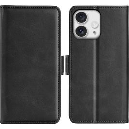 Mobigear Slim Magnet Housse iPhone 16 Pro Max Etui Porte-Monnaie - Noir