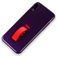 Mobigear Rubber Ring Coque iPhone XS Max Coque arrière Rigide avec Anneau-Support - Violet
