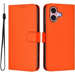 Mobigear Urban Wallet Housse iPhone 16 Etui Porte-Monnaie - Orange