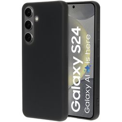Mobiparts Coque Samsung Galaxy S24 Coque arrière en Silicone - Noir