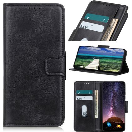 Mobigear Classy Housse OnePlus Nord 3 Etui Porte-Monnaie - Noir