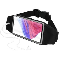 Mobiparts Comfort Fit Belt Brassard Téléphone Samsung Galaxy A53 Ceinture Coque de Sport en Neoprène - Noir