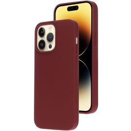 Mobiparts Coque iPhone 14 Pro Max Coque arrière en Silicone - Plum Red Mobiparts Coque iPhone 14 Pro Max Coque arrière en Silicone - Plum Red