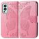Mobigear Butterfly Housse OnePlus Nord 2 Etui Porte-Monnaie - Rose
