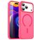 Mobigear Shockproof Coque iPhone 17 Pro Max MagSafe Coque arrière Rigide - Rose Red
