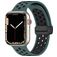 Mobigear Sport Plus Mag Bracelet Silicone Apple Watch Fermeture magnétique - 49/46/45/44 mm - Noir / Vert