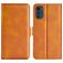 Mobigear Slim Magnet Housse Motorola Moto E32s Etui Porte-Monnaie - Cognac
