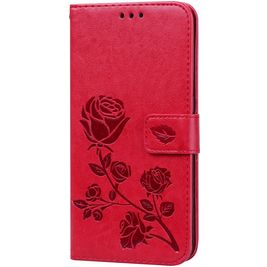 Mobigear Roses Housse Samsung Galaxy A10 Etui Porte-Monnaie - Rouge