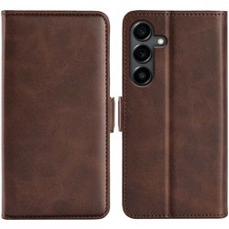 Mobigear Slim Magnet Housse Samsung Galaxy S25 FE Etui Porte-Monnaie - Marron