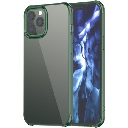 Mobigear Crystal Coque iPhone 12 Pro Max Coque arrière Rigide - Transparent / Vert