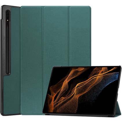 Mobigear Tri-Fold Samsung Galaxy Tab S8 Ultra Étui - Vert
