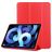 Mobigear Tri-Fold Gel iPad Air 5 (2022) TPU / Similicuir Étui - Rouge