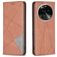 Mobigear Rhombus Slim Housse OPPO Find X6 Pro Etui - Marron