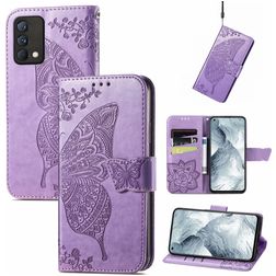 Mobigear Butterfly Housse Realme GT Master Edition Etui Porte-Monnaie - Violet