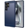 Mobigear Brushed Slim Coque Samsung Galaxy S25 Ultra Coque arrière en TPU Souple - Bleu