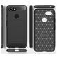 Mobigear Brushed Slim Coque Google Pixel 3 Coque arrière en TPU Souple - Noir
