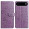Mobigear Flowers Housse iPhone Air Etui Porte-Monnaie - Violet