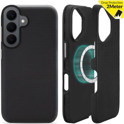 My Style Tough Coque Samsung Galaxy S26 Plus MagSafe Coque arrière Rigide Anti-Chocs - Noir