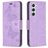 Mobigear Butterfly Housse Samsung Galaxy S24 Etui Porte-Monnaie - Violet