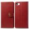 Mobigear Snap Button Housse iPhone SE (2022) Etui Porte-Monnaie - Rouge