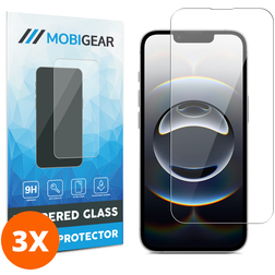Mobigear iPhone 16e Verre trempé Protection d'écran - Compatible Coque (Lot de 3)