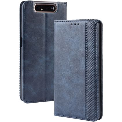 Mobigear Sensation Housse Samsung Galaxy A80 Etui Porte-Monnaie - Bleu