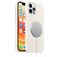 Mobigear Rubber Touch Coque iPhone 12 MagSafe Coque arrière en Silicone - Blanc