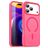 Mobigear Shockproof Coque iPhone 17 Pro Max MagSafe Coque arrière Rigide - Rose Red