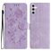 Mobigear Flowers Housse Samsung Galaxy A17 Etui Porte-Monnaie - Violet