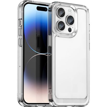 Mobigear Crystal Coque Transparente iPhone 15 Pro Coque arrière en TPU Souple - Transparent