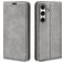 Mobigear Retro Slim Housse Samsung Galaxy S24 FE Etui Porte-Monnaie - Gris