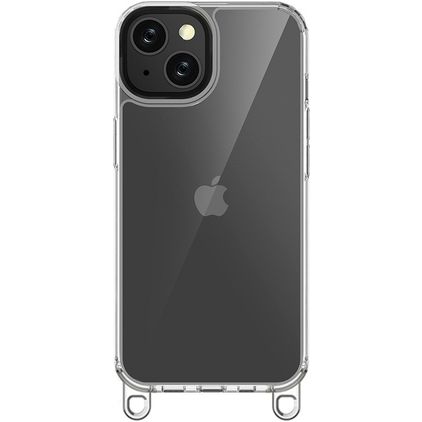 Mobigear Bungy iPhone 14 Plastique rigide Coque arrière - Argent