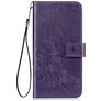 Mobigear Clover Samsung Galaxy A21s Étui Portefeuille - Violet