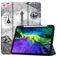 Mobigear Tri-Fold Gel Coque iPad Pro 11 Pouces (2022) Etui en TPU,Similicuir + Porte-crayon - tour Eiffel