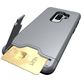 Mobigear Card Coque Samsung Galaxy S9 Plus Coque arrière Rigide Anti-Chocs avec Porte-Cartes - Gris