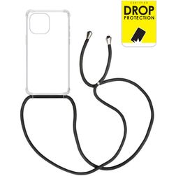 My Style Loop Transparente iPhone 14 Pro Max Coque avec cordon en TPU Souple - Transparent
