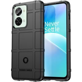 Mobigear Rugged Shield Coque OnePlus Nord 2T 5G Coque arrière en TPU Souple Anti-Chocs - Noir