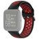 Mobigear Sport Plus Buckle Bracelet Silicone Fitbit Versa 2 Fermeture boucle ardillon - Noir / Rouge
