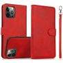 Mobigear Wallet Housse iPhone 16 Pro Max Etui avec Coque Détachable Porte-Monnaie - Rouge