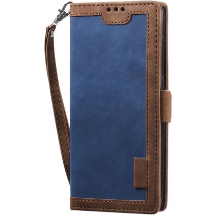 Mobigear Two Tone Housse Huawei P40 Pro Etui Porte-Monnaie - Marron / Bleu